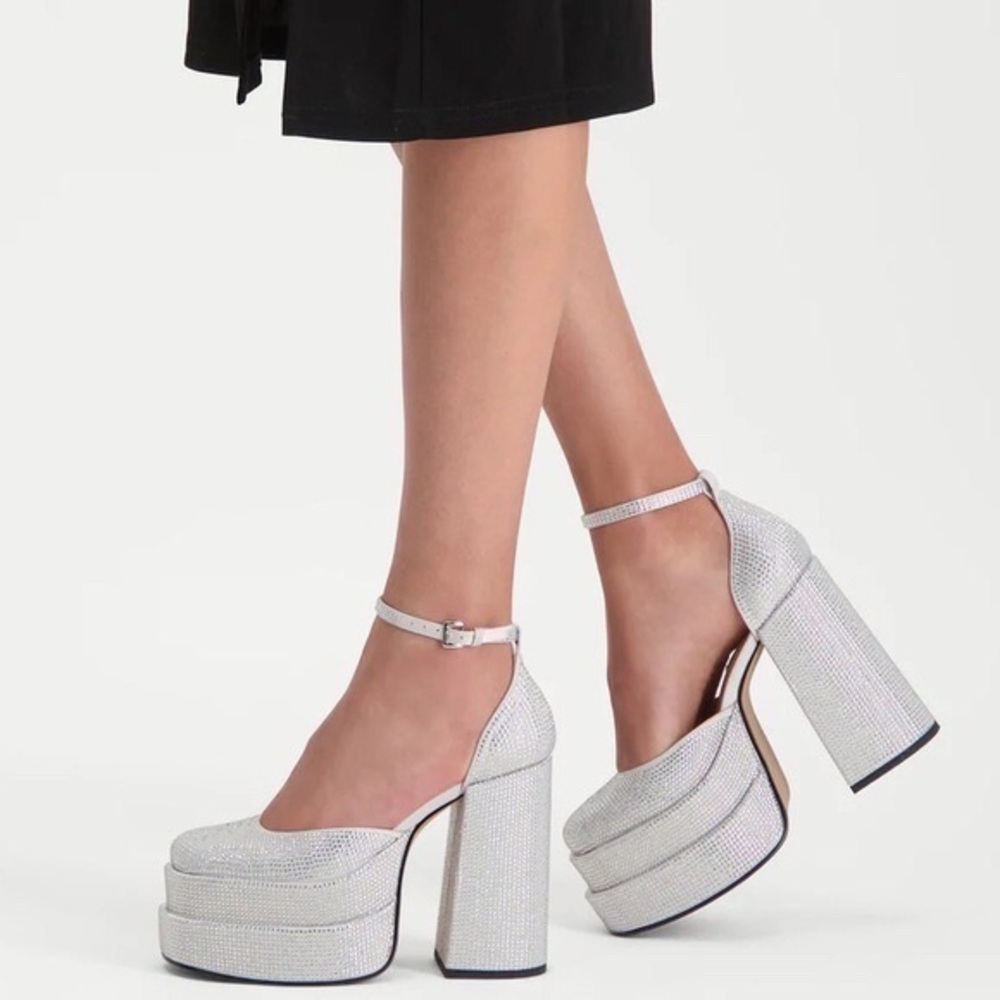 Women's Steve Madden Charlize Rhinestone Double Platform Pumps